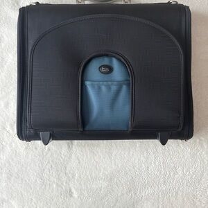 Michael Graves Black and Blue Hardside Laptop/Briefcase Travel Bag